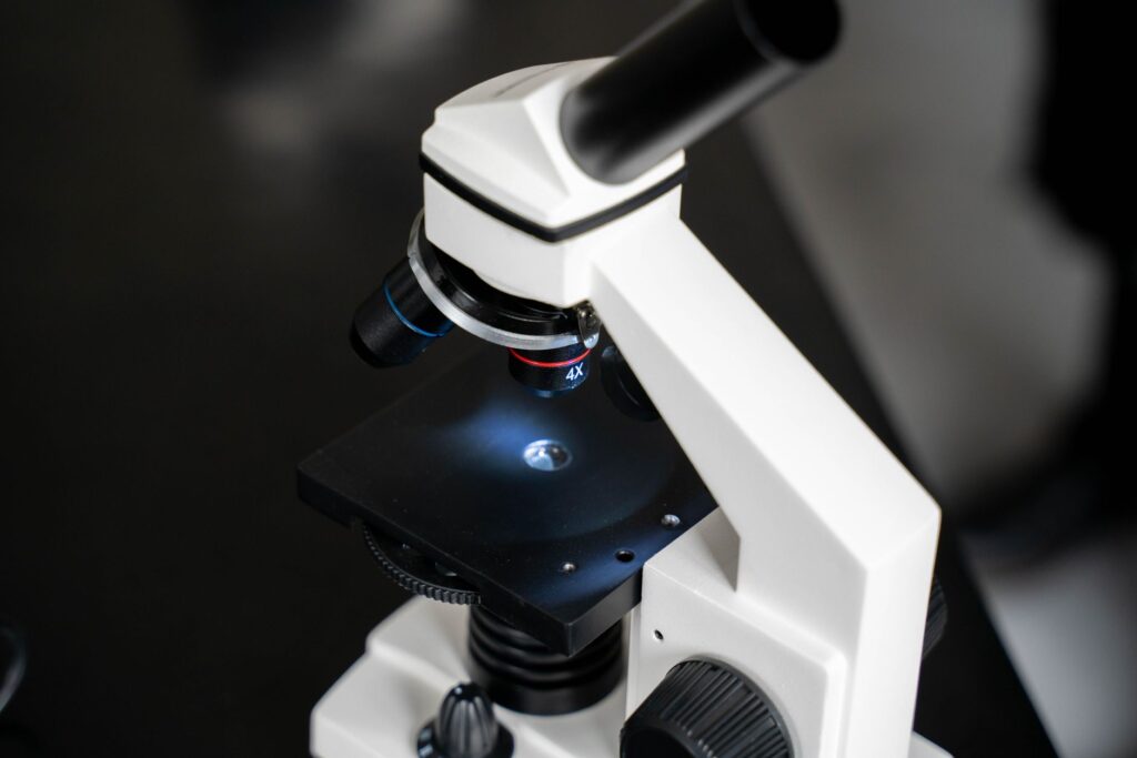 Close-up view of a laboratory microscope with selective focus, ideal for scientific use, an image for The Limits of Science: What Science Cannot Tell You