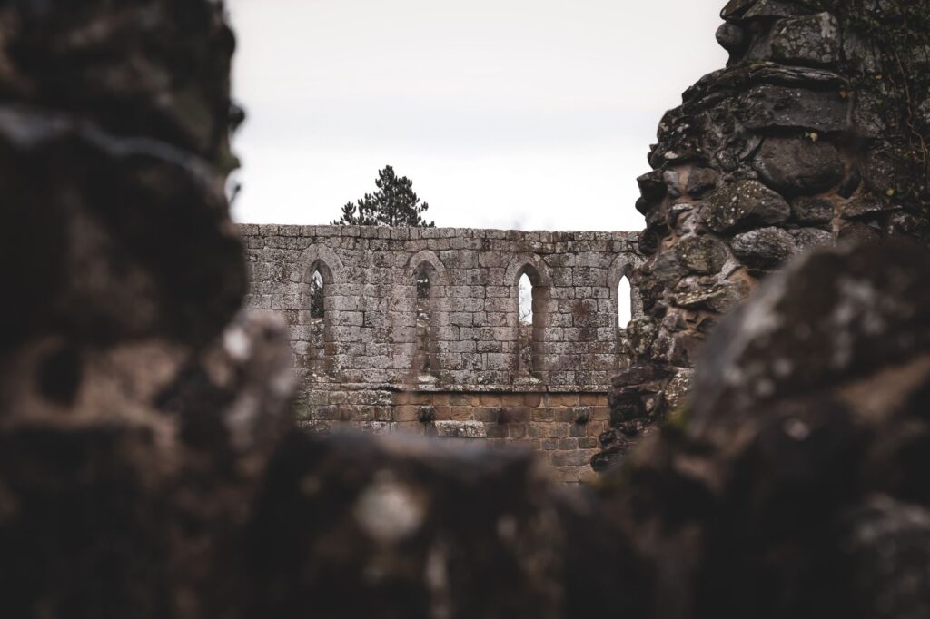 Explore the ancient stone ruins of Jervaulx Abbey, offering a glimpse into history.